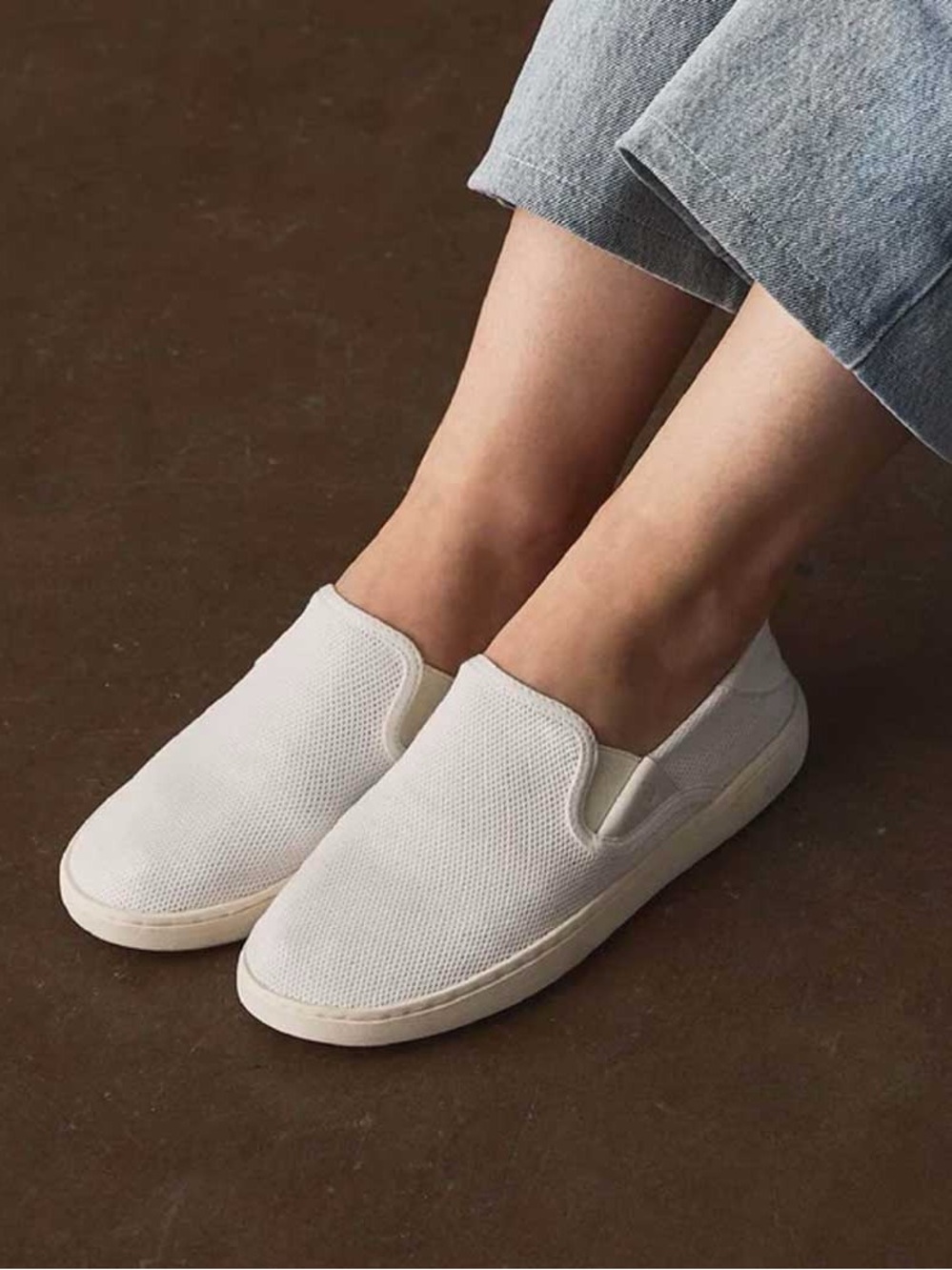 OluKai Pehuea II Slip-On Bright White/ Bright White Women’s size 8